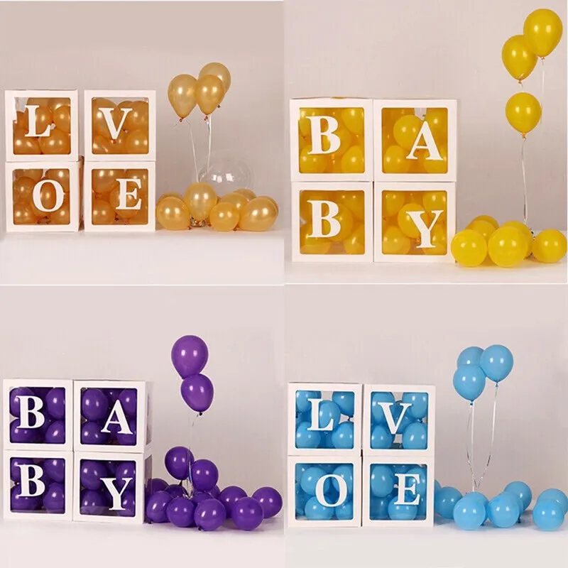 Confetti Balloon Set - レターバルーンボックス 初めての1歳の誕生日パーティー飾り付け 子供 女の子 男の子 ベビーシャワー