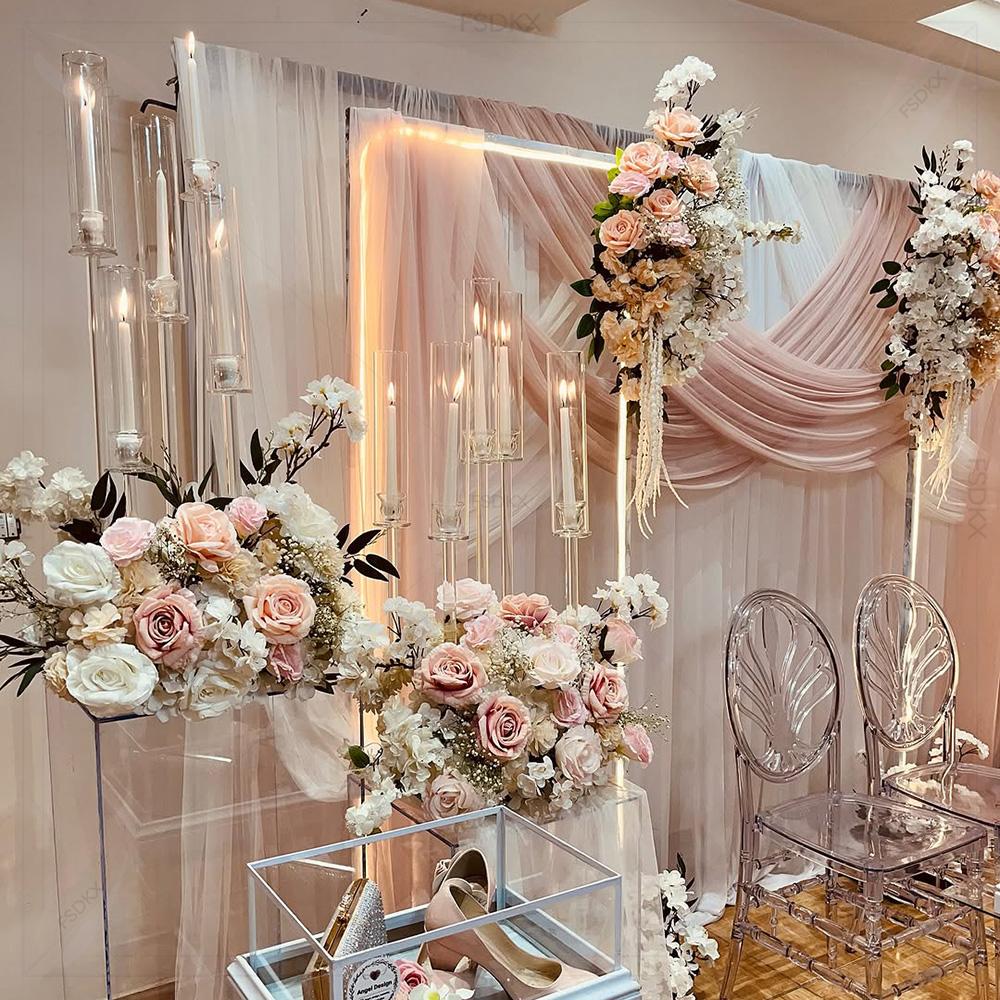 卸売 高級 カスタムメイド 計測対応 ホワイト ドレープ バ - Wedding Backdrop Curtain のレビューと価格