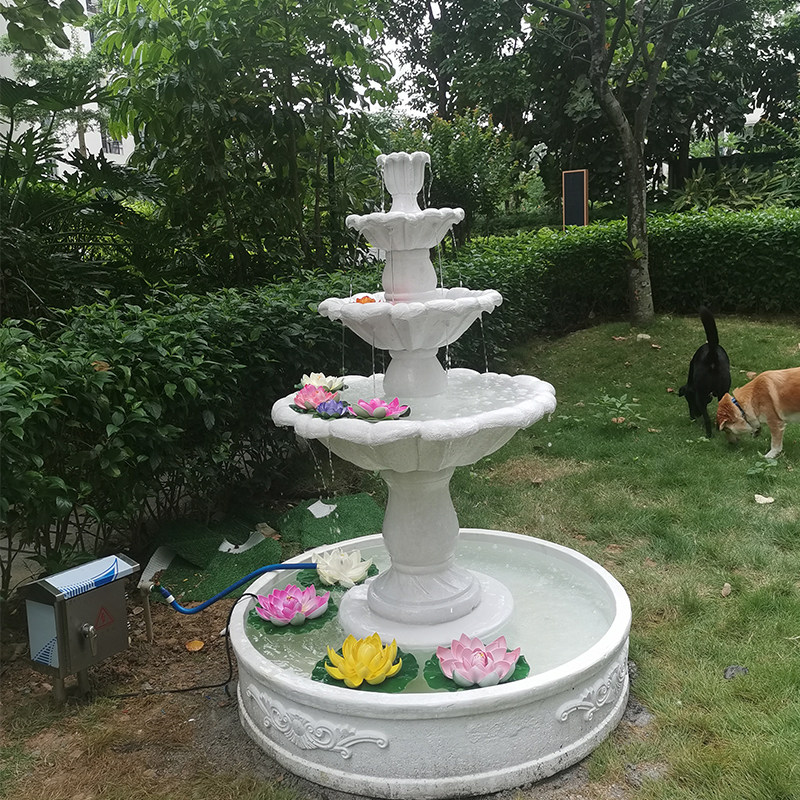 ヨーロッパ風の3階建てウェディング噴水中庭装飾バルコニー、シ - Wedding Fountain のレビューと価格
