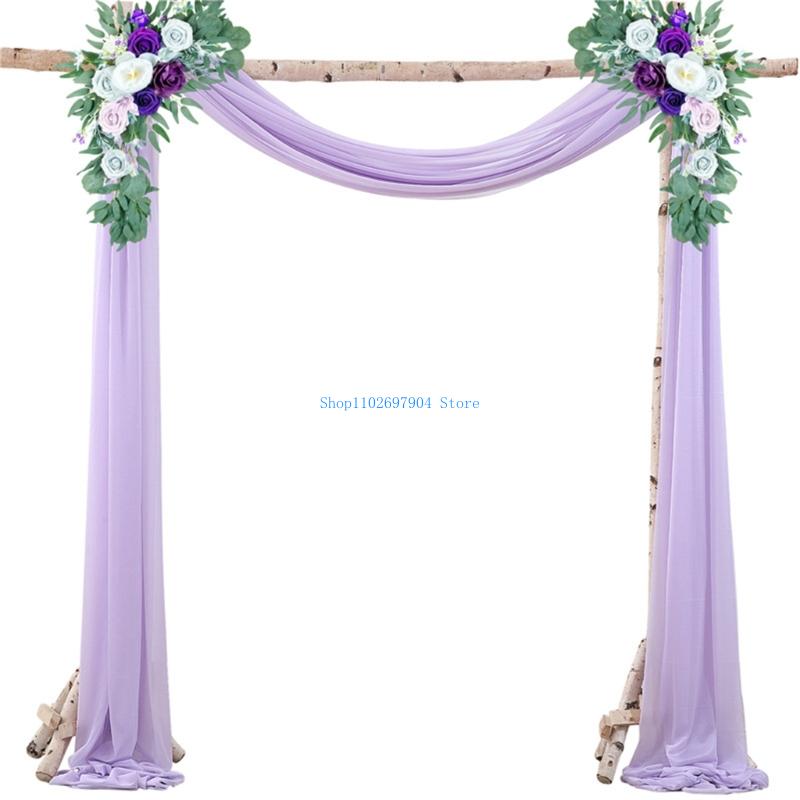 N7YF ロマンスパール シフォンアーチ背景 ウェディングイ - Wedding Backdrop Curtain のレビューと価格