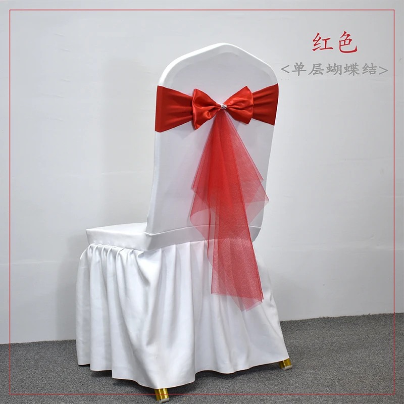 10 50 個スパンデックス椅子サッシガーゼ結婚式ライクラ椅 - Chair Sash Organza のレビューと価格