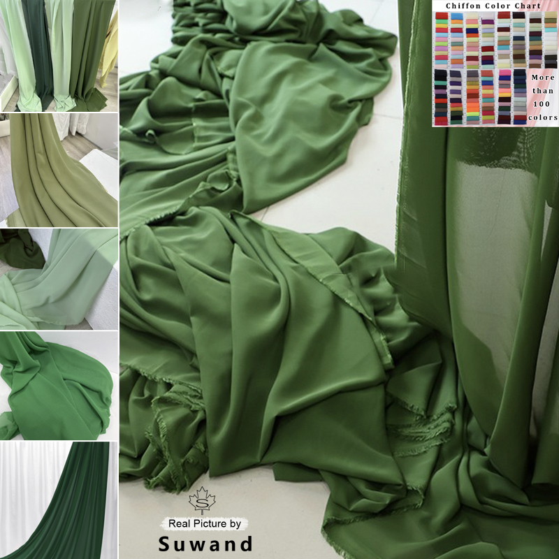 結婚式のパーティーの装飾用のシルクシフォン生地,背景,カーテ - Wedding Backdrop Curtain のレビューと価格