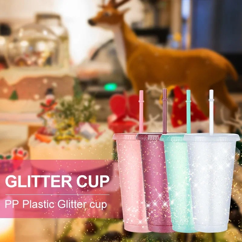 サマーパーティーグリッターカップガールコールドドリンクカップ - Wedding Fountain のレビューと価格