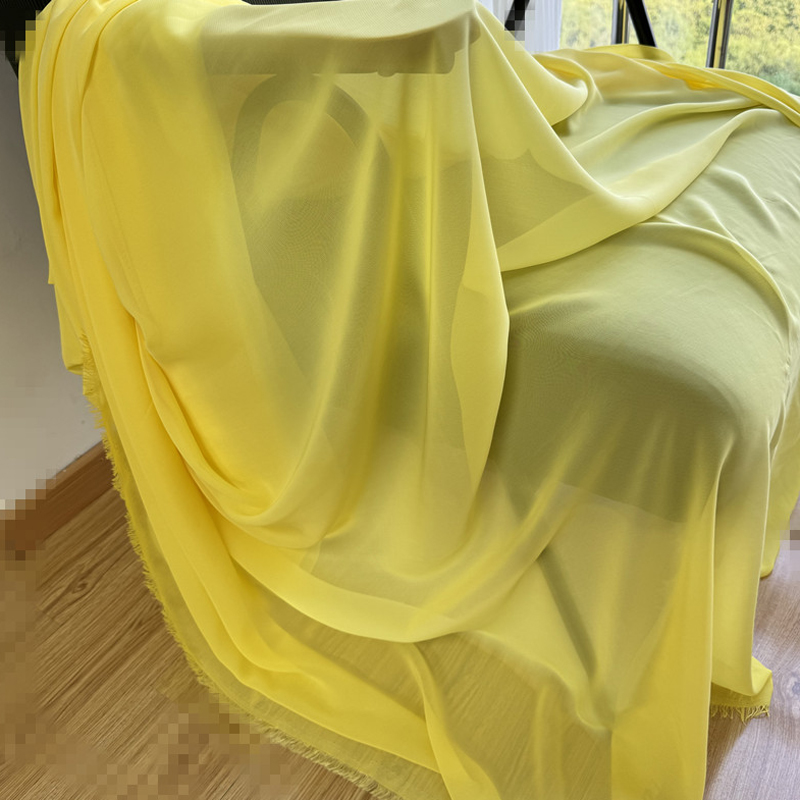結婚式のパーティーの装飾用のシフォン生地,白,黄色,白,手作 - Wedding Backdrop Curtain のレビューと価格