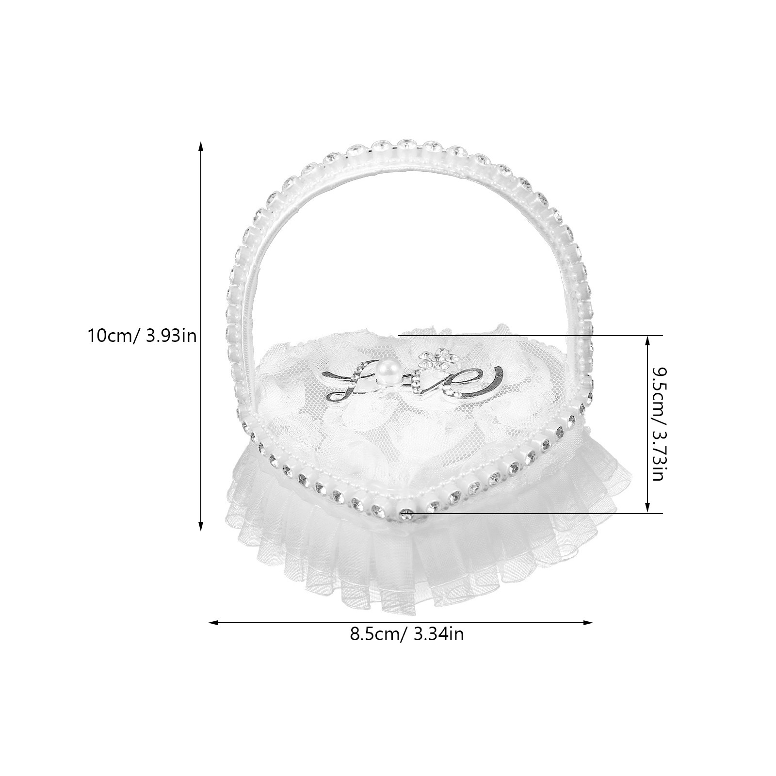 リング、ブライダルクッション、枕、ウェディングベアラー用ハー - Ring Bearer Pillow のレビューと価格