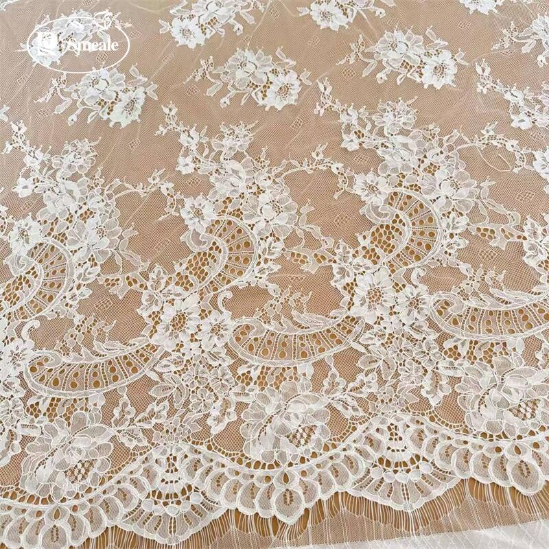 3メートル。 手作りの縁飾り刺繍レース生地、ブライダルウェデ - Wedding Dress Supply のレビューと価格