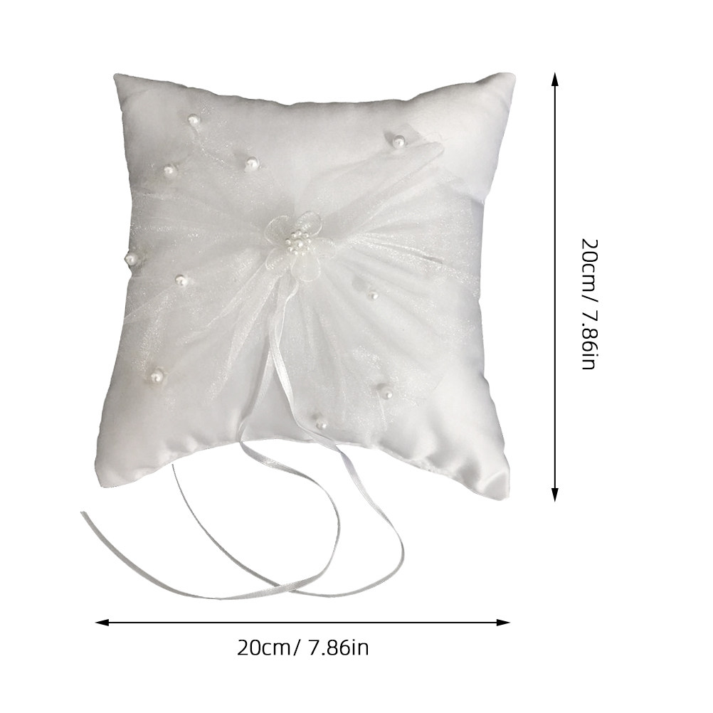 リングピロー ウェディング ブライダル ソフトフラワー パー - Ring Bearer Pillow のレビューと価格