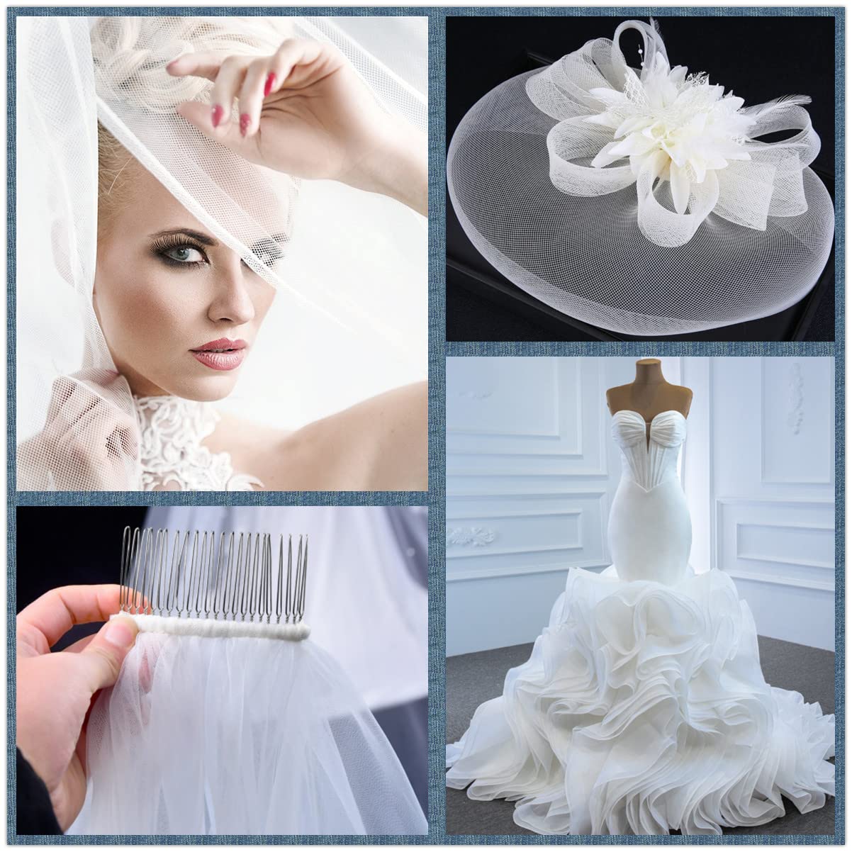 硬質ポリエステル馬毛ブレード 50ヤード ドレスシェーピング - Wedding Dress Supply のレビューと価格