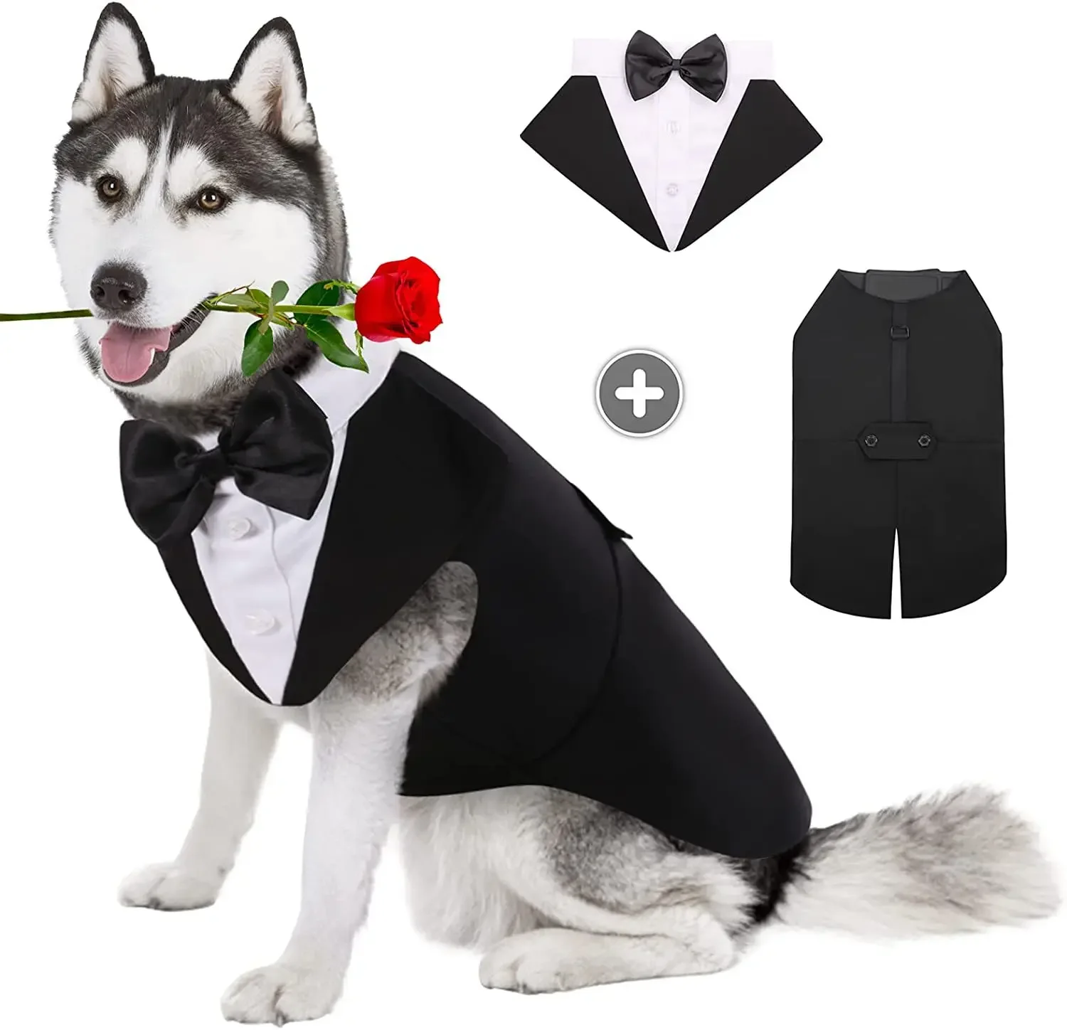 ペット用犬服 ウェディングシャツ ファッションパーティー シ - Suitsupply Wedding Tuxedo のレビューと価格