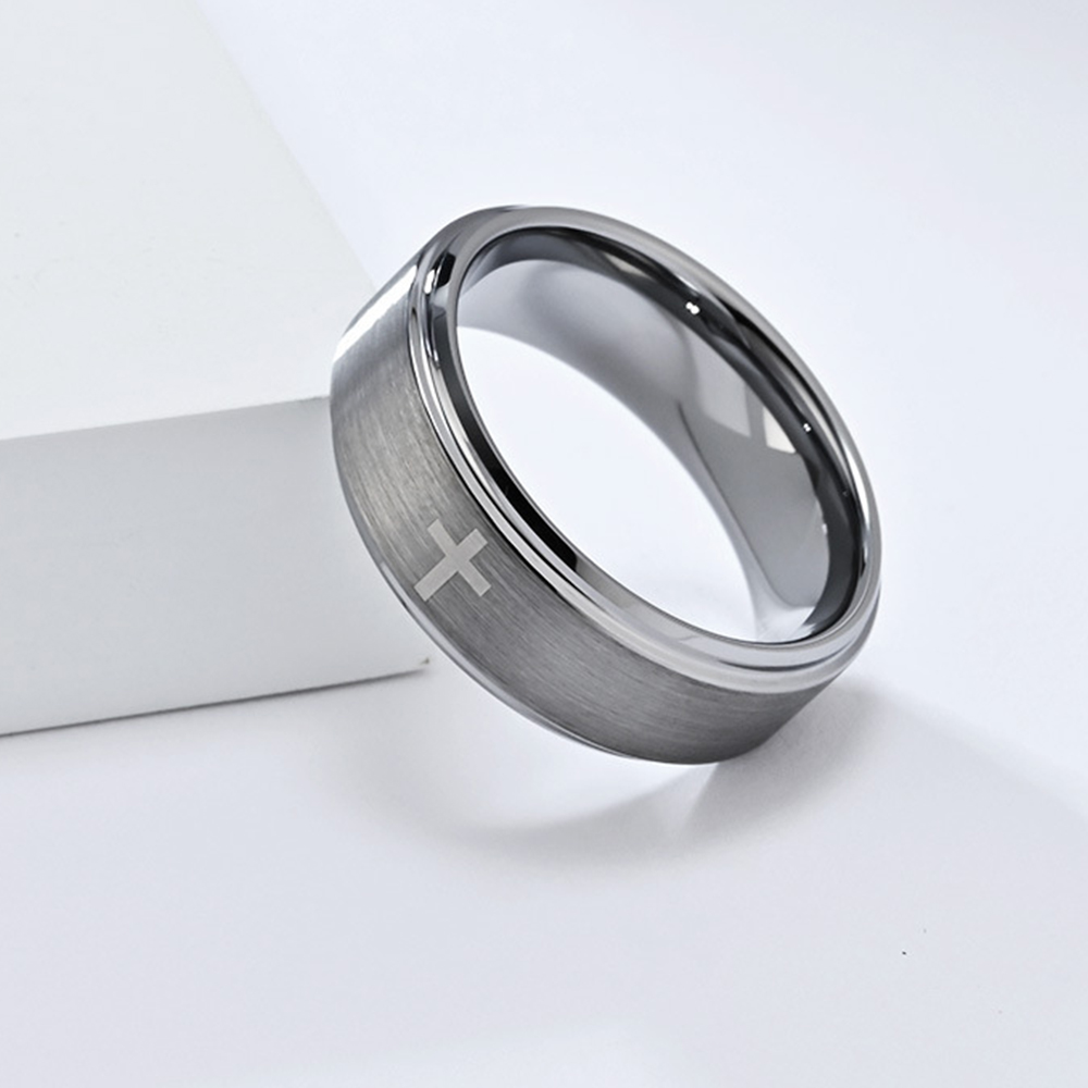 レトロチタン鋼クリスチャンイエスクロス聖書リングパンクゴシッ - Wedding Zone のレビューと価格