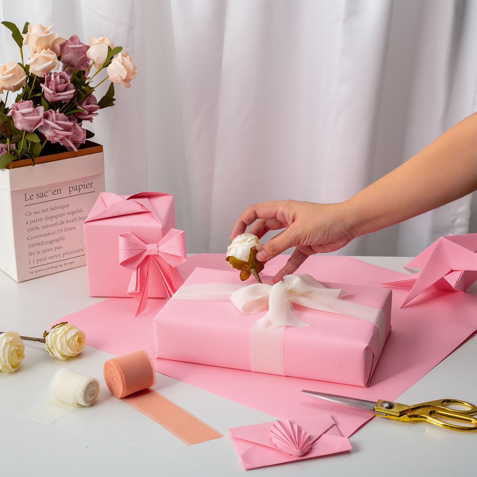 50CMX10M、ヴィンテージ新聞クラフト花柄包装紙、ギフト - Wedding Floral Supply のレビューと価格